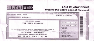 deadweather I hate Ticketfast printed tickets