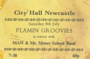 Flaming Groovies Ticket June 1972