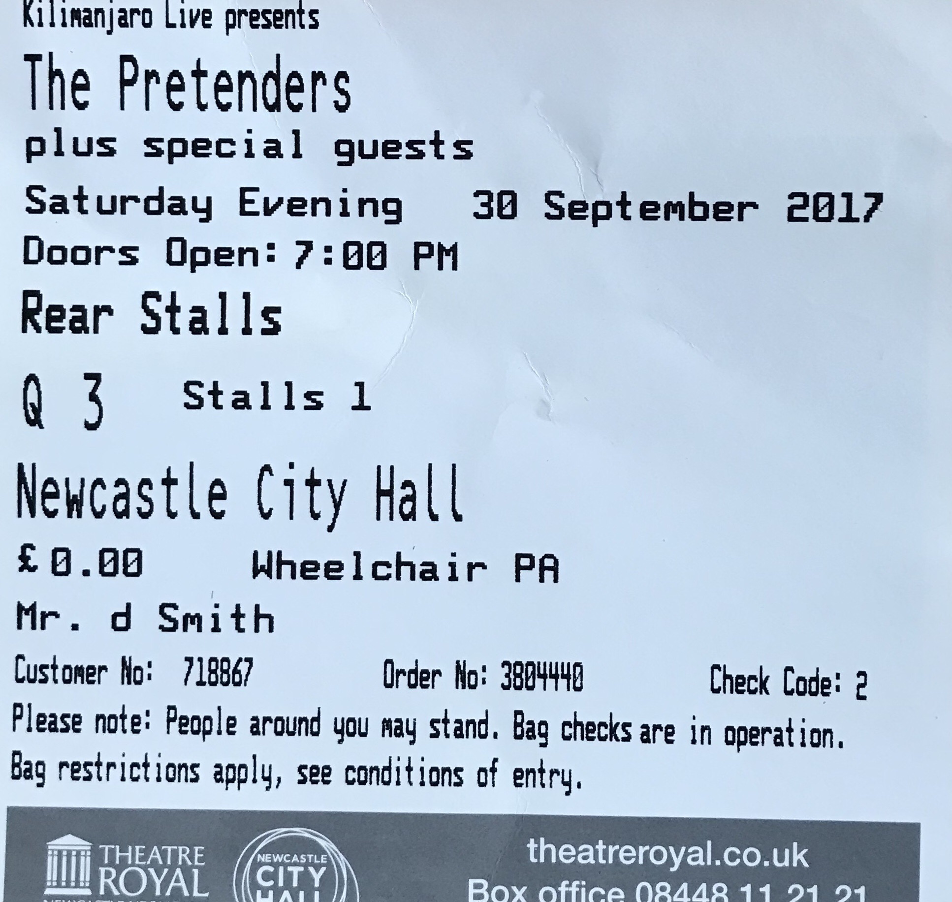 pretenders tix